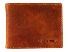 Maverick New Men - Portefeuille RFID avec 2 pochettes pour les billets - cuir