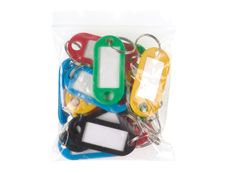 Reskal - 20 porte-clés plastiques - couleurs assorties
