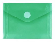 FolderSys - Pochette velcro - pour A7 - pour 50 feuilles - vert transparent