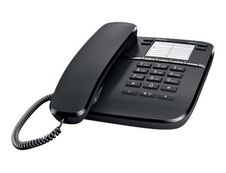 Téléphone fixe filaire par téléphone noir bon marché d'hôtel avec la  fonction multi