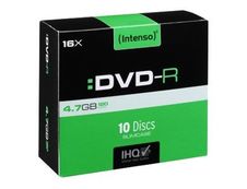 Intenso - 10 DVD-R avec boîtiers slim - 4.7 Go 