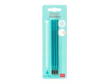 Legami - Pack de 3 recharges pour stylo gel effaçable - turquoise
