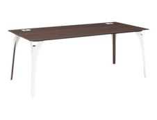 Bureau XENON - 190 cm - Pieds métal - Chêne royal