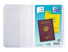 Etui pour passeport Oxford - 2 volets - PVC 20/100e - incolore
