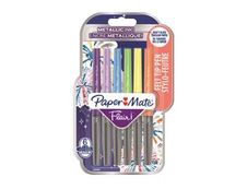 Paper Mate Flair Metallic - Pack de 6 feutres - couleurs assorties