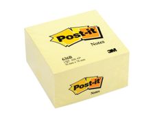 Post-it - Bloc Cube - 450 feuilles - 76 x 76 mm - jaune pastel