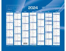 Calendrier de banque 2023/2024 Quo Vadis - 14 mois - Bleu - 55 x