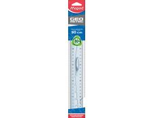 Maped Geometric - Règle triple décimètre 30 cm - transparente