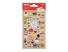 APLI kids - Stickers adhésifs - 42 pièces - gâteaux