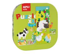 Apli Kids - Puzzle XXL 12 pièces - la ferme