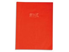 Calligraphe - Protège cahier sans rabat - 17 x 22 cm - grain cuir - rouge