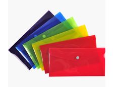 Exacompta Iderama - Pochette enveloppe - format 10 x 21 cm - bouton pression - disponible dans différentes couleurs