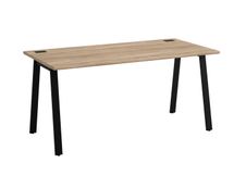 Bureau MAMBO - 140 cm - Pieds métal - Chêne Sonoma/noir