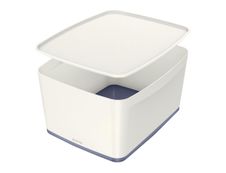 Leitz MyBox - Boîte de rangement format moyen - blanc/gris