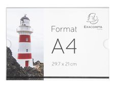 Exacompta - Présentoir mural pour A4 horizontal - double face - vissable et collable