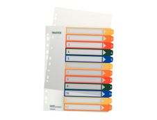 Leitz Printable Index - Intercalaire plastique - 12 positions - A4 extra large 