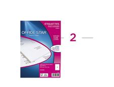 Office Star - 200 Étiquettes multi-usages blanches - 210 x 148,5 mm - réf OS43655