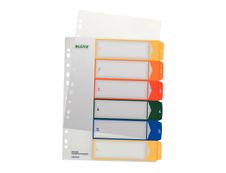 Leitz Printable Index - Intercalaire plastique - 6 positions - A4 extra large 