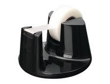 Tesa Easy Cut Compact - Dévidoir de bureau + Ruban adhésif 19 mm x 33 m - noir