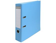 Exacompta - Classeur à levier - Dos 80 mm - A4 - pour 600 feuilles - bleu clair