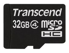 Transcend - Carte mémoire 32 Go - Class 4 - micro SDHC