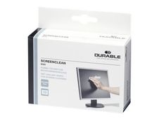 Durable Screenclean DUO - boite de 20 pochettes nettoyantes (10 sèches + 10 humides) pour écran