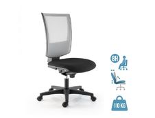 Fauteuil de bureau KILIMA - accoudoirs en option* - gris