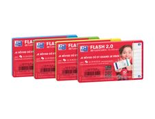 Oxford FLASH 2.0 - Pack de 32 cartes - A7 - ligné - 4 couleurs disponibles selon stock du magasin