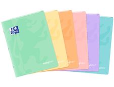 Oxford EasyBook Pastel - Cahier polypro 17 x 22 cm - 96 pages - grands carreaux (Seyes) - disponible dans différentes couleurs