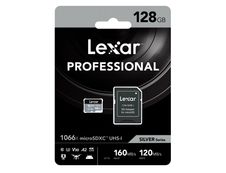 Lexar - carte mémoire 128 Go - Class 10 - micro SDXC + adaptateur