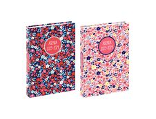 Agenda Liberty - 1 jour par page - 12 x 17 cm - rose ou bleu - Viquel