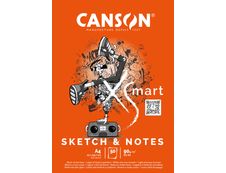 Canson Xsmart - Bloc dessin sketch et notes - 100 pages - A4 - 90 gr