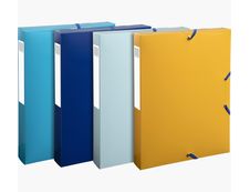 Exacompta BeeBlue - Boîte de classement en plastique recyclé - dos 40 mm - disponible dans différentes couleurs