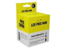 Cartouche compatible Epson T0715 Guépard - pack de 5 - noir x2, jaune, cyan, magenta - prix mini