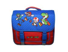 Cartable Super Mario 38 cm 2 compartiments multicolore Bagtrotter Pas Cher Bureau Vallee