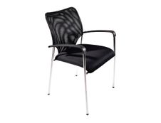 Chaise TOULA - accoudoirs intégrés - noir