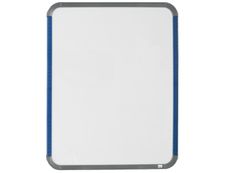 Nobo - Tableau blanc Slimline en acier laqué - 28 x 36 cm - magnétique - cadre argent