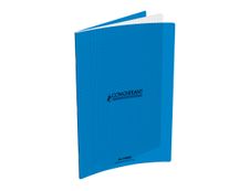 Conquérant Classique - Cahier polypro - 24 x 32 cm - 96 pages - grands carreaux (seyès) - bleu
