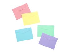 Viquel Rainbow Pastel - Enveloppe 25 x 18 cm - Double poche - Couleurs assorties
