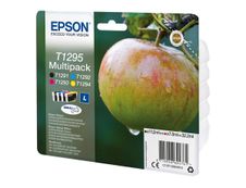 Epson T1295 Pomme - Pack de 4 - noir, cyan, magenta, jaune - cartouche d'encre originale