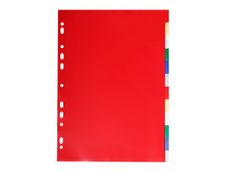Exacompta - Intercalaire 12 positions - A4 - polypropylène coloré