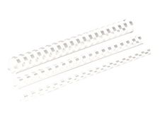 Fellowes - 100 anneaux de reliure en plastique - 10 mm - jusqu'à 55 feuilles - blanc