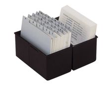 HAN - Boîte à fiches - A5 - pour 300 cartes - noir