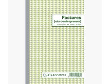 Exacompta - Manifold Carnet de factures pour micro-entrepreneurs - 50 dupli - 21 x 14,8 cm