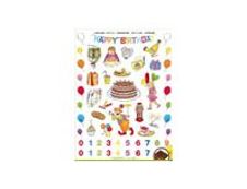 Apli - 3 feuilles gommettes anniversaire