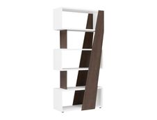 Bibliothèque réversible gauche/droite XENON - L90 x H188 x P38 - Chêne royal