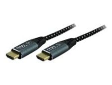 MCL Samar - Câble HDMI mâle pour HDMI mâle - 2 m - gris, noir 
