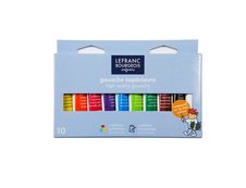 Lefranc & Bourgeois - Pack de 10 tubes de peinture (gouache tempéra) - 10 ml