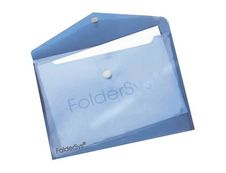 FolderSys - Pochette velcro - pour A4 - pour 100 feuilles - rouge transparent