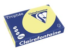 Clairefontaine Trophée - Papier couleur - A4 (210 x 297 mm) - 120 g/m² - 250 feuilles - jonquille